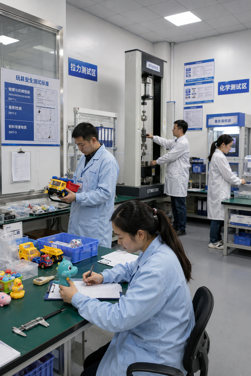 Quality control and testing laboratory